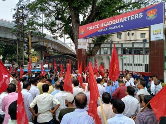 CPI-M protests against political attacks CPI-M protests against political attacks